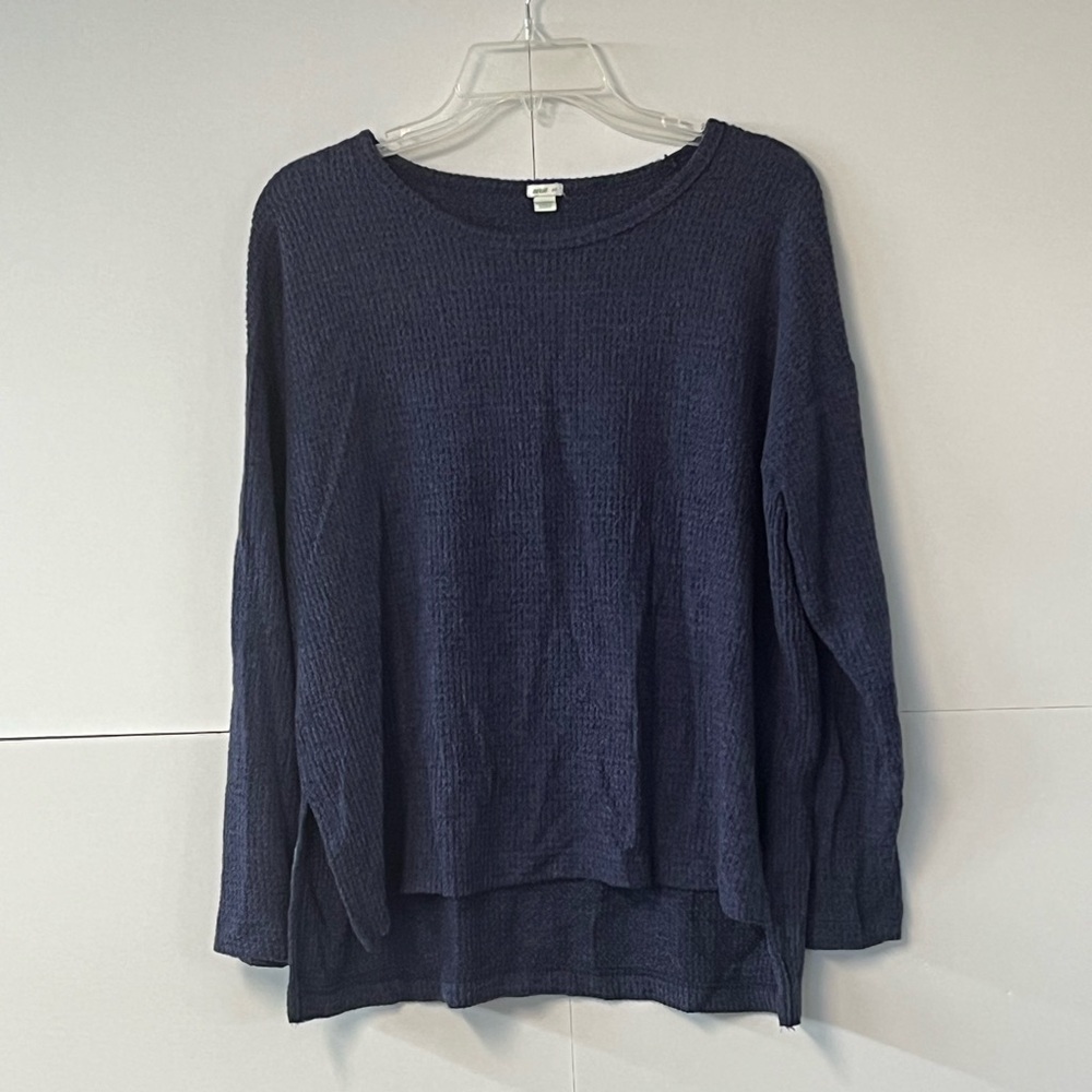 Aerie dark blue long soft sweater. size small